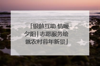 银龄互助 情暖夕阳│志愿服务绘就农村暮年新景