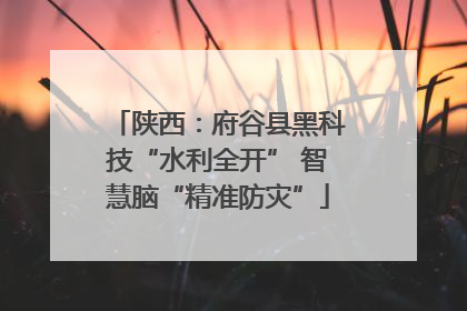 陕西：府谷县黑科技“水利全开” 智慧脑“精准防灾”