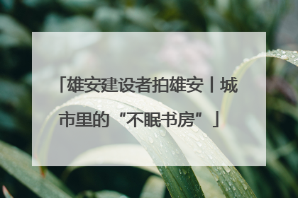雄安建设者拍雄安丨城市里的“不眠书房”