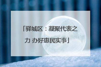 驿城区：凝聚代表之力 办好惠民实事