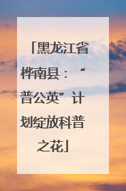 黑龙江省桦南县：“普公英”计划绽放科普之花
