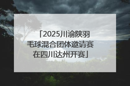 2025川渝陕羽毛球混合团体邀请赛在四川达州开赛
