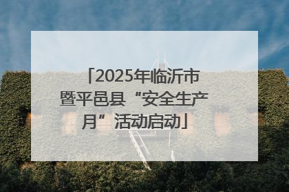 2025年临沂市暨平邑县“安全生产月”活动启动