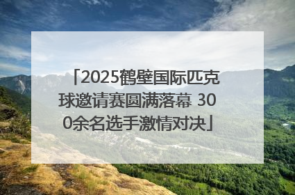 2025鹤壁国际匹克球邀请赛圆满落幕 300余名选手激情对决