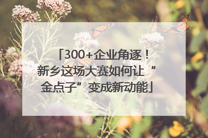 300+企业角逐！新乡这场大赛如何让“金点子”变成新动能