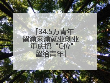 34.5万青年留渝来渝就业创业 重庆把“C位”留给青年