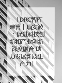 DRC智库建言丨项安波：促进科技创新和产业创新深度融合 助力发展新质生产力